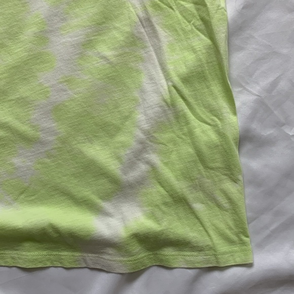 New ATHLETA Organic Cotton Daily Tie Dye Tank Lime Yellow Plus 2X 980758 Soft - Picture 4 of 11